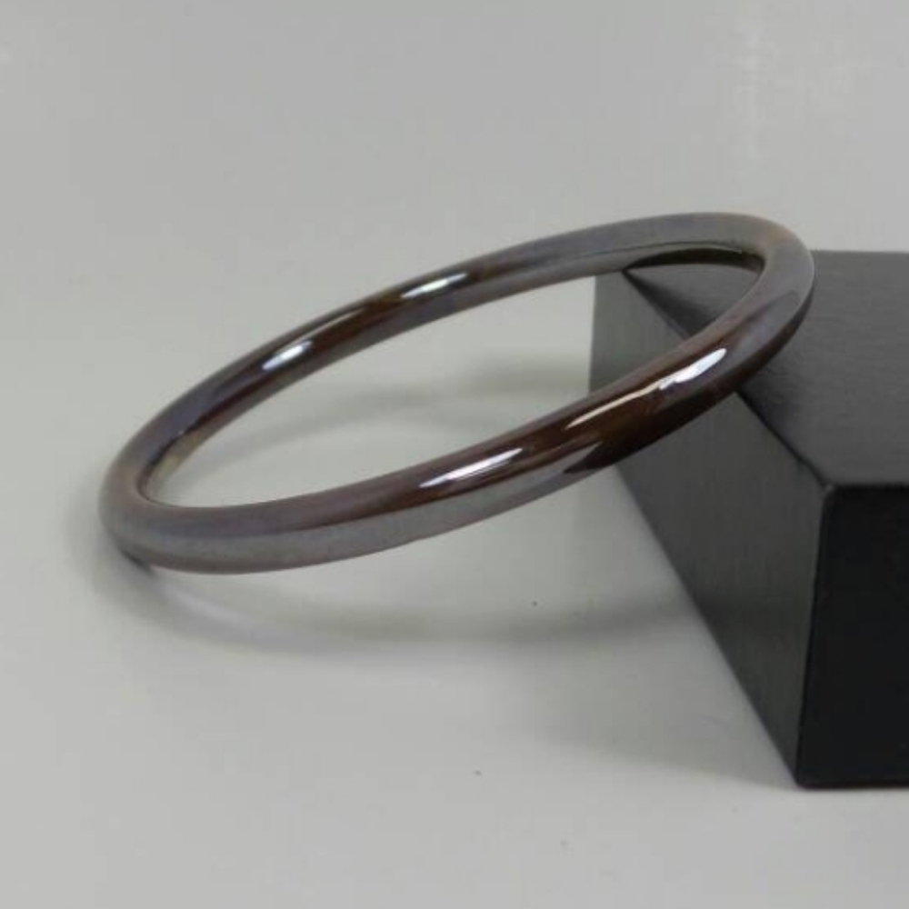 Vintage Faux Tigers‎ Eye Glass Bangle